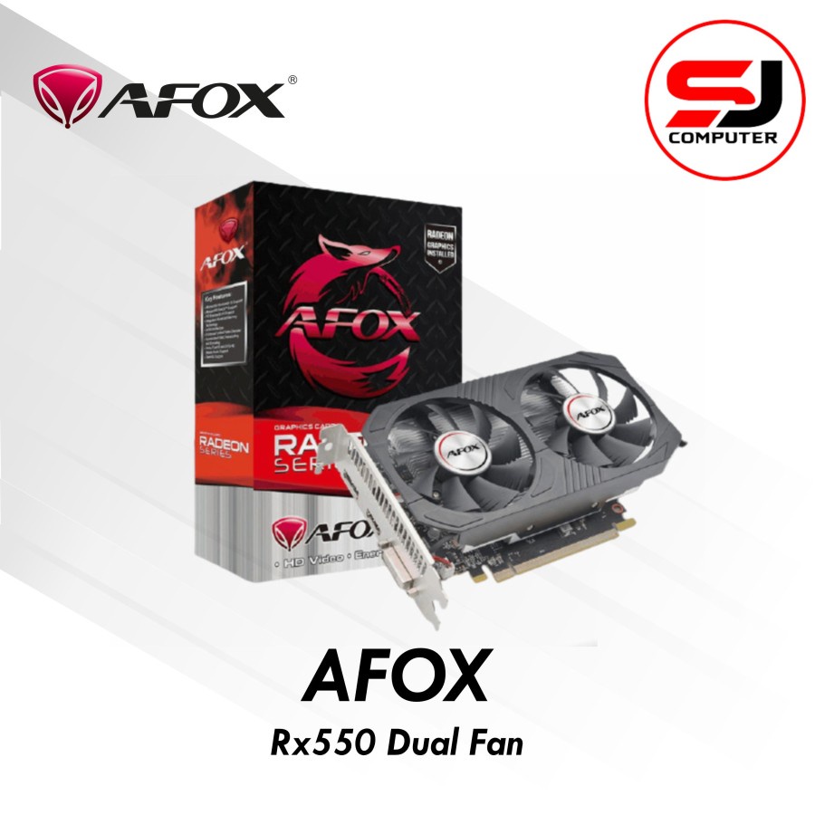 VGA AFOX RX550 4GB DDR5 RADEON RX 550 NEW GARANSI RESMI