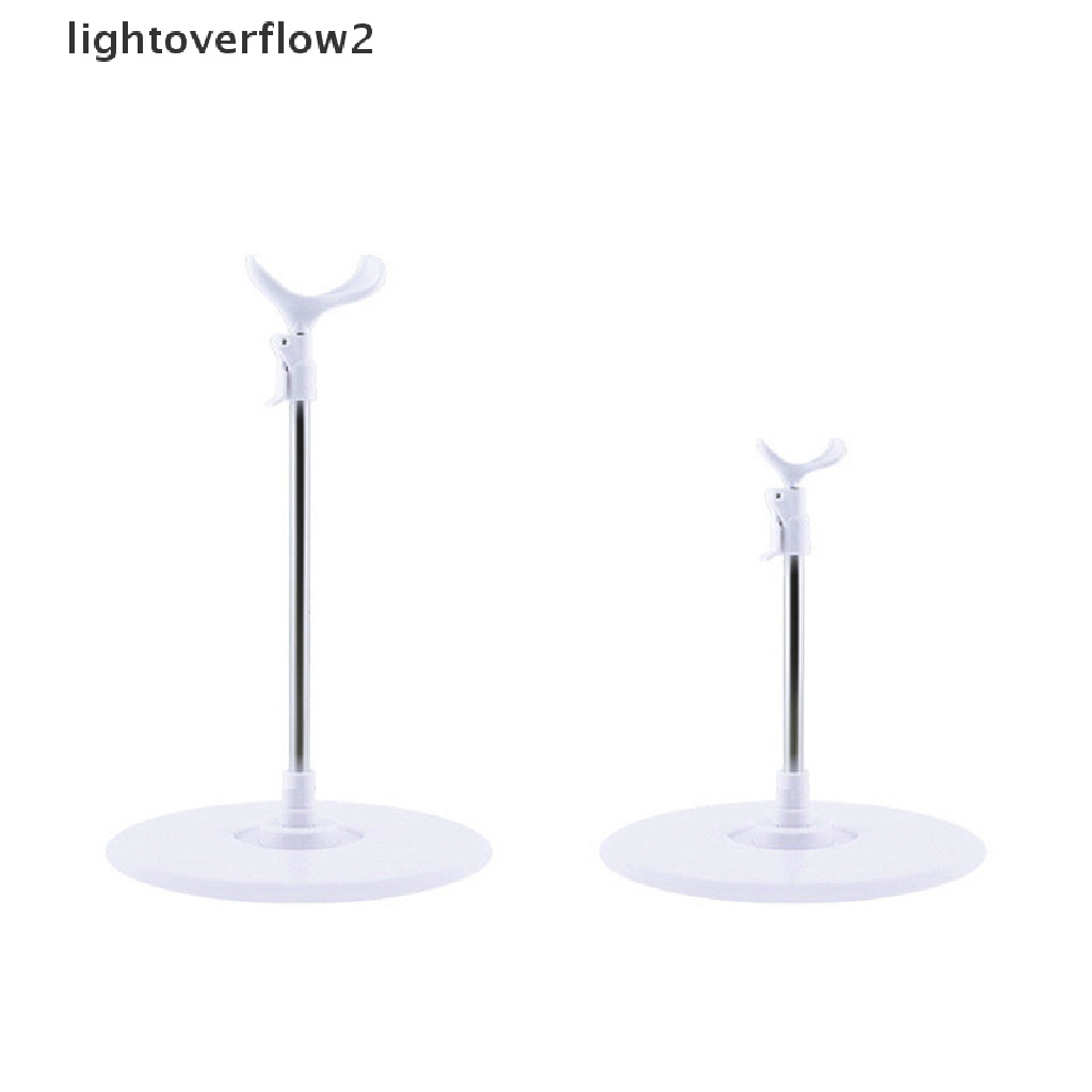 (lightoverflow2) Stand Holder / Dudukan Display Boneka Universal Bahan Stainless Steel Ukuran 36 / 42 / 48 / 60cm Adjustable