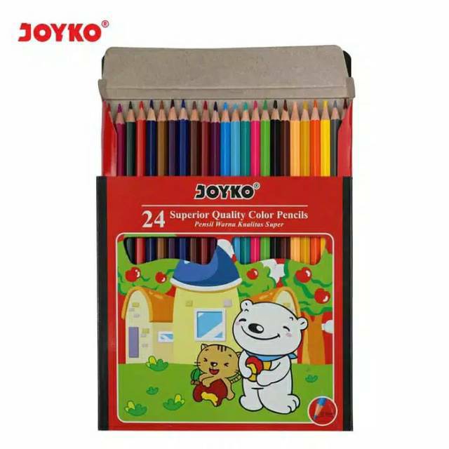

Pensil Warna CP-24PB Joyko / Alat Tulis Gambar Pencil Colour [24 pcs]