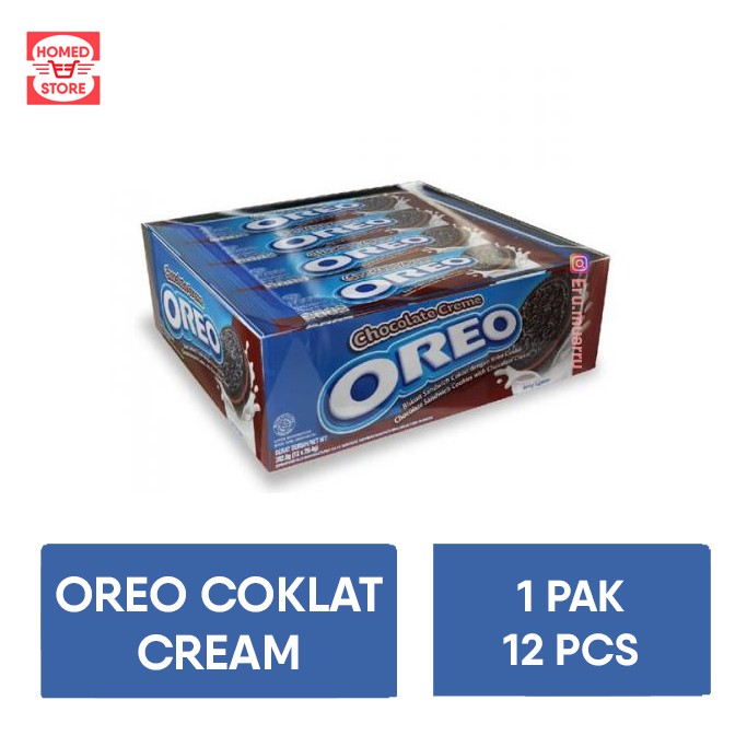 

OREO Biskuit Coklat 1 Box Isi 12 Pcs MURAH