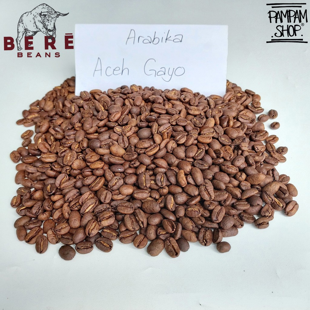 Kopi Arabika Aceh Gayo Indonesia 100 GRAM Biji Bubuk Coffee Beans Giling Arabica Coffe Cofe Bean