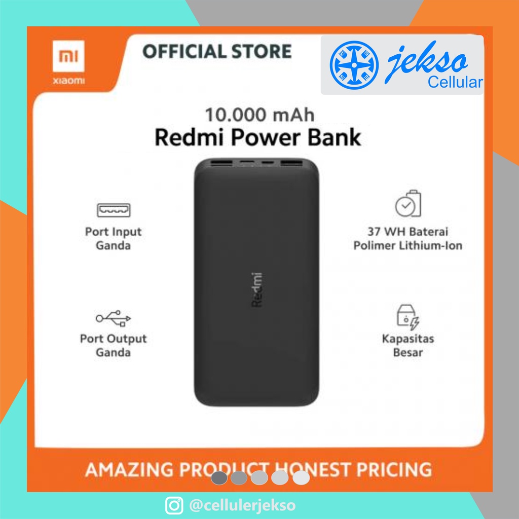 Power Bank REDMI 10.000 mAh ORI