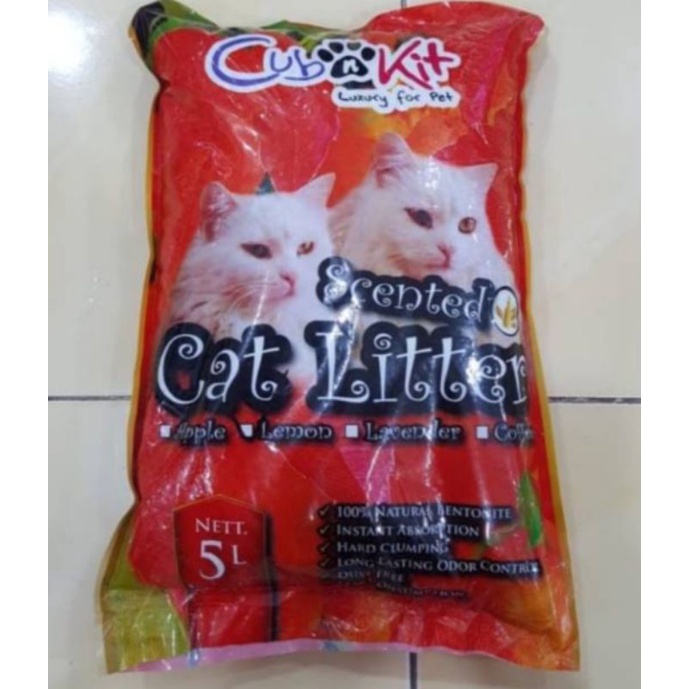 Pasir Cat Litter Merah 5Litter