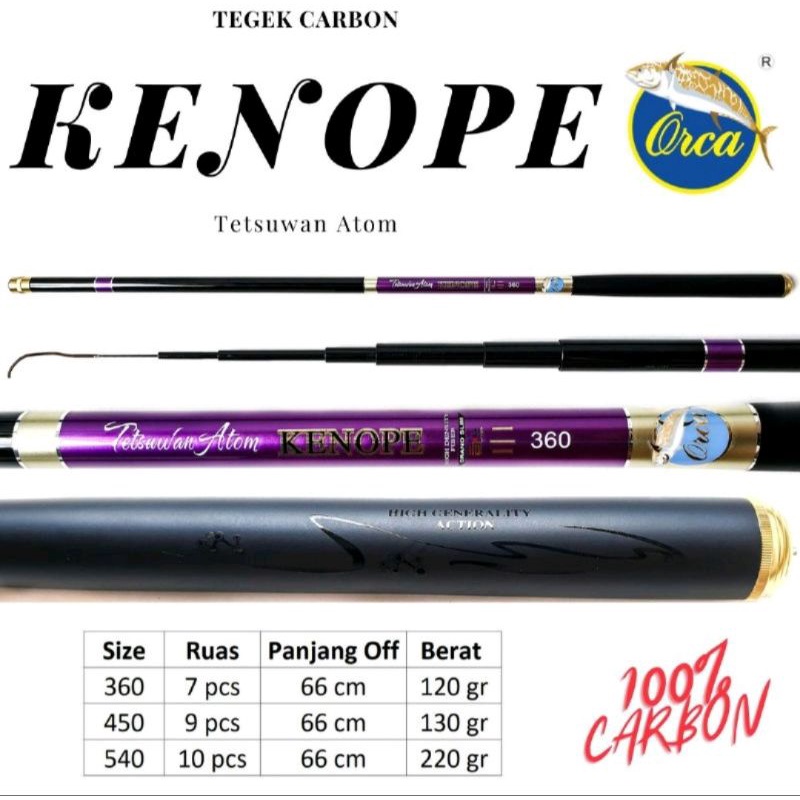 Joran Tegek Orca Kenope Bonus Set Kolong