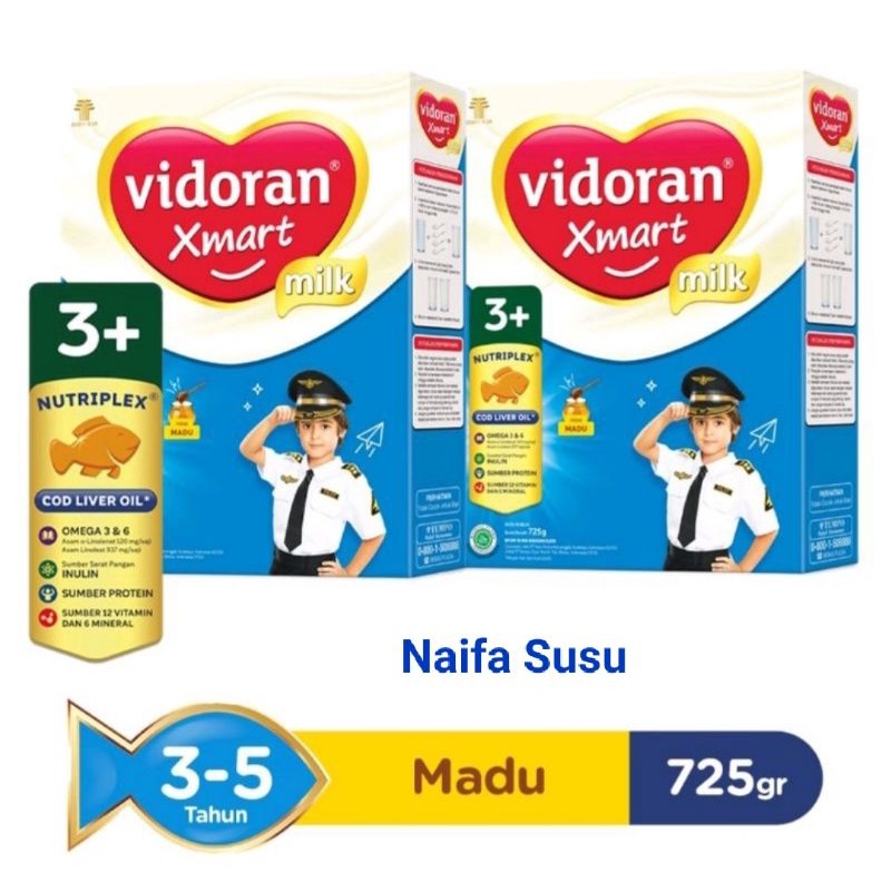 Vidoran Xmart 3+ Vanila/Madu 725g