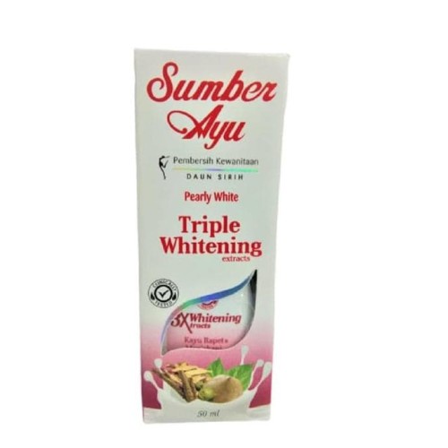 Sumber Ayu Pearly White Triple Whitening Extracts Sabun Pembersih Kewanitaan