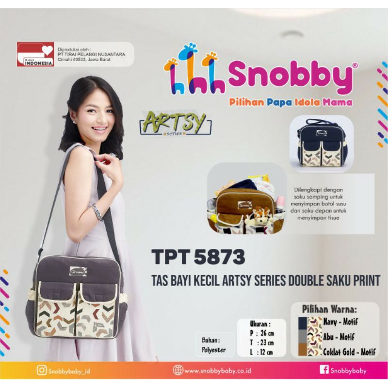 Snobby Tas Bayi Kecil Artsy Series Double Saku Print TPT5873