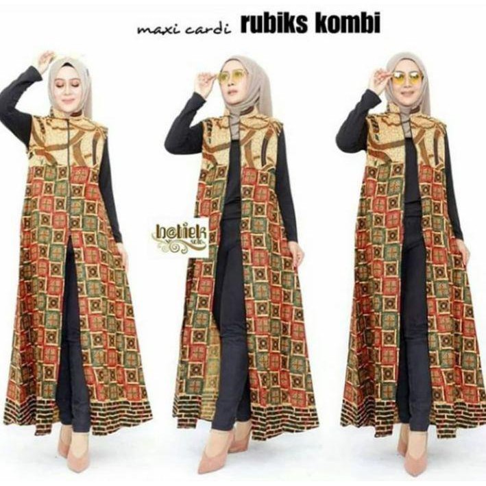 Long Cardy Batik Kekinian Bahan Katun Halus Simpel Elegan Cocok Untuk Segala Acara Harga Murah