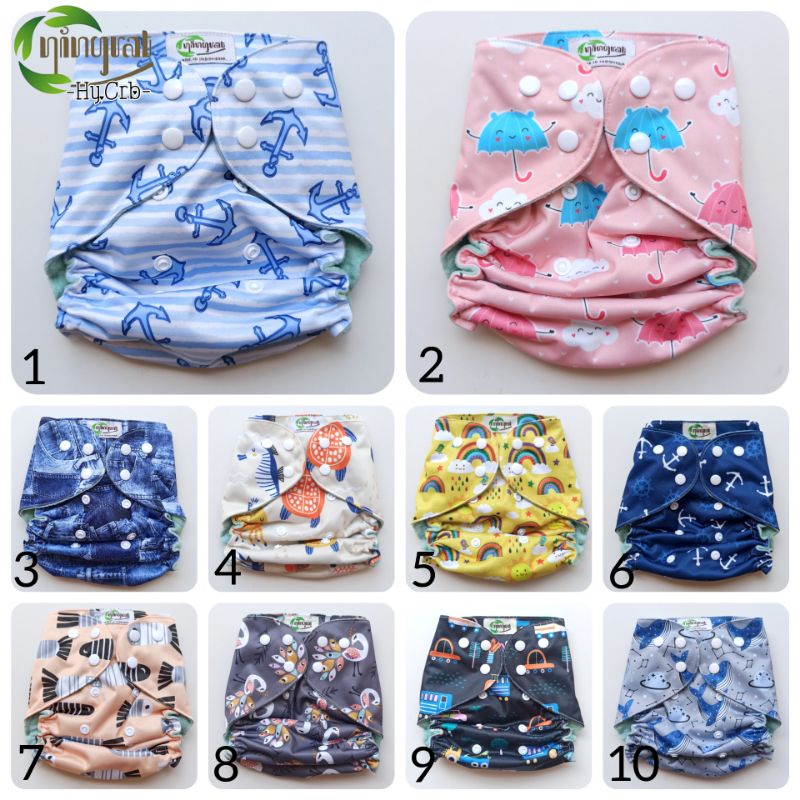 Clodi Ningrat ( Cover Only ) Pullpants &amp; Front Snap BB 3-18 Kg / Popok Kain Cuci Ulang / Cover Clodi Ningrat [ Bunda Altaf ]