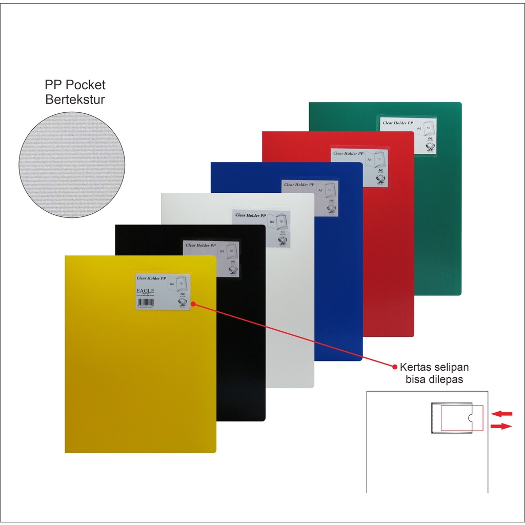 

Dokumen Keeper / Clear Holder / Document Keeper / Display Book EAGLE A4 10 Pocket