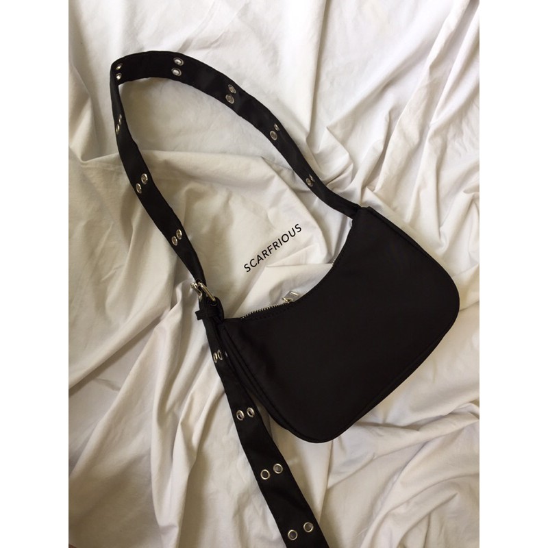 aesthetic grunge bag murah tas aesthetic nylon baguette bag aesthetic