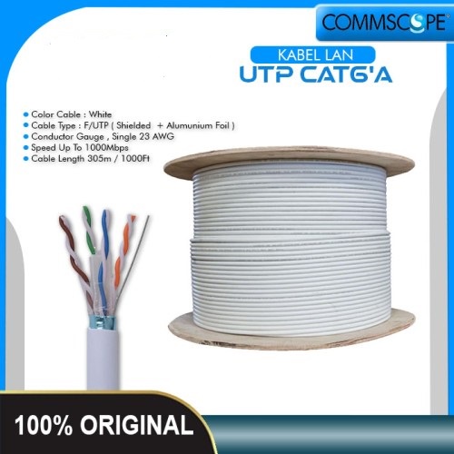 Kabel LAN AMP FTP Cat6 Outdoor -Cable UTP Cat 6 Commscope Per Meter