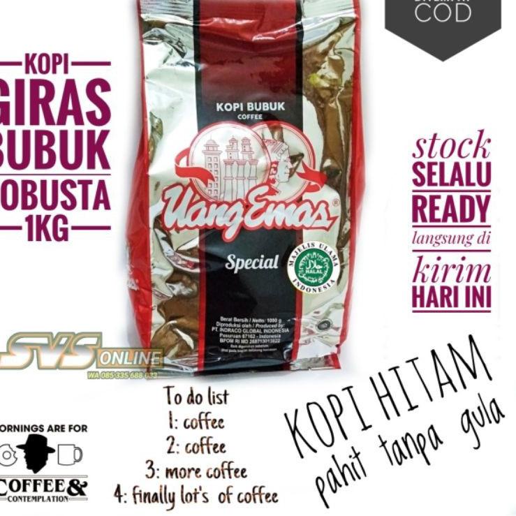 

ZW Kopi bubuk giras robusta coffee uang emas special 1kg murah nikmat ZW V Z7E