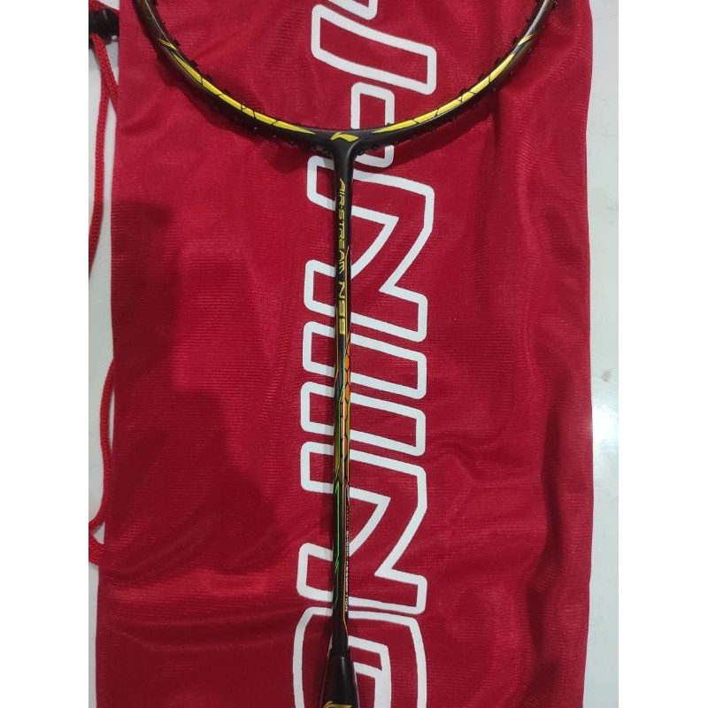 RAKET LINING N99 AIR STREAM BLACK + SENAR BG 66 ORI