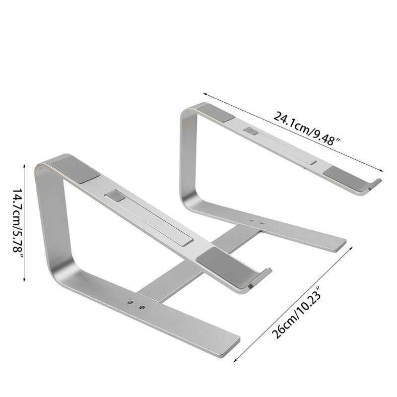 Cre Stand Holder Laptop / Notebook / Mac / MacBook Pro / Air / Apple Portable Ergonomis Bahan Aluminum