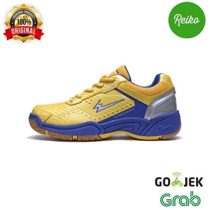 Sepatu Olahraga Anak Eagle PREMIERE JR Badminton / Bulu Tangkis - Blue Black- 35