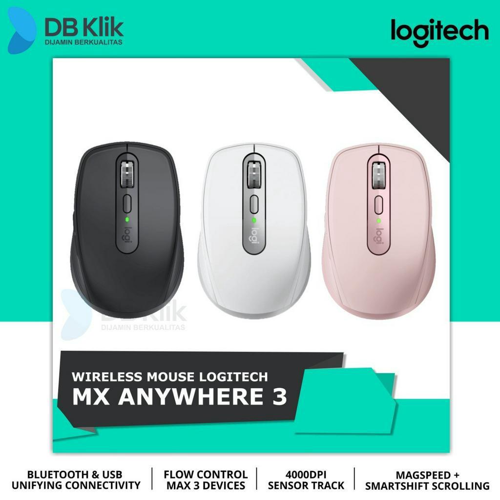 Mouse Logitech MX Anywhere 3 Wireless Bluetooth 4000 DPI- MX Anywhere3