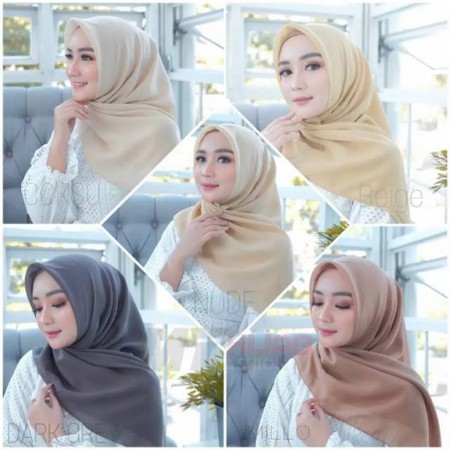 BELLA SQUARE HIJAB SEGIEMPAT Bahan polycatton premium bisa COD