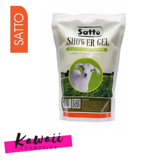 Satto Goat Milk Brightening Shower Gel  Refill 500ml