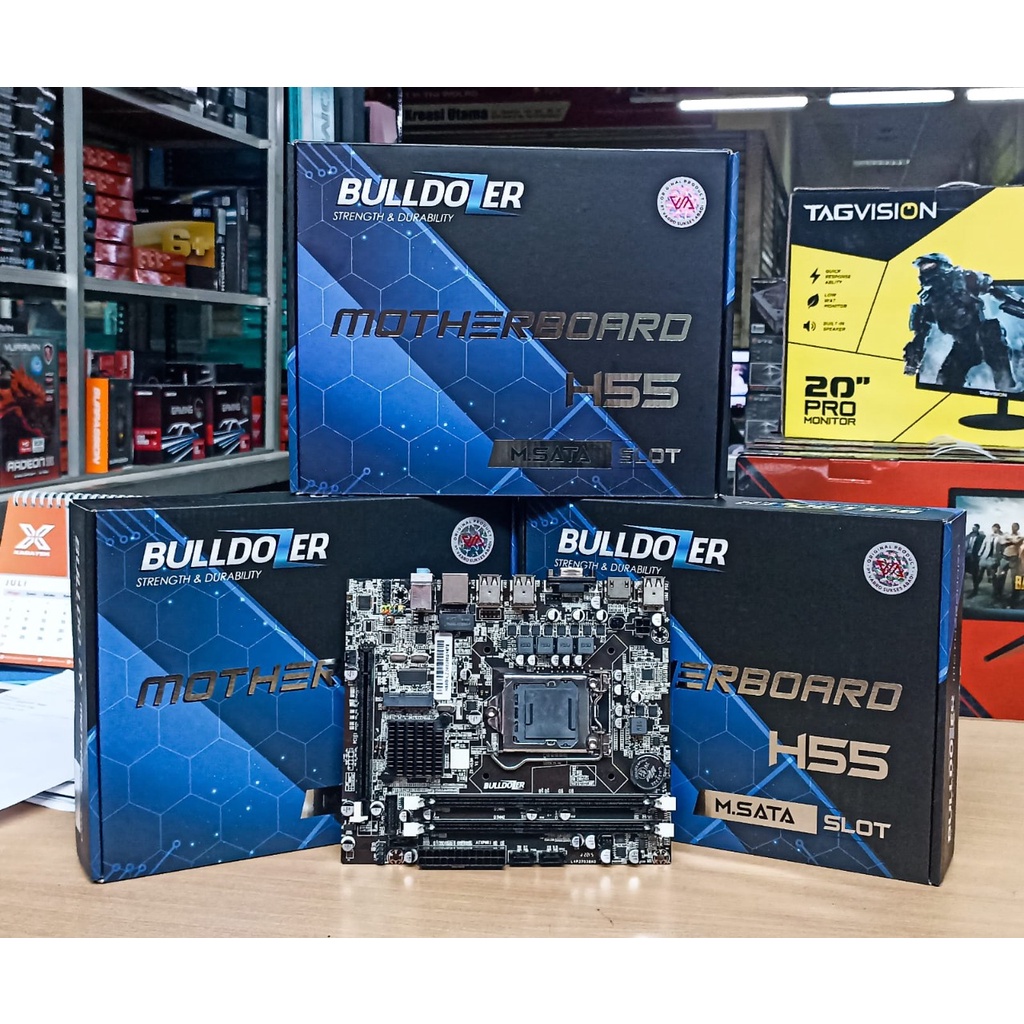 MOTHERBOARD H55 BULLDOZER INTEL SOCKET LGA 1156 DDR3 PC