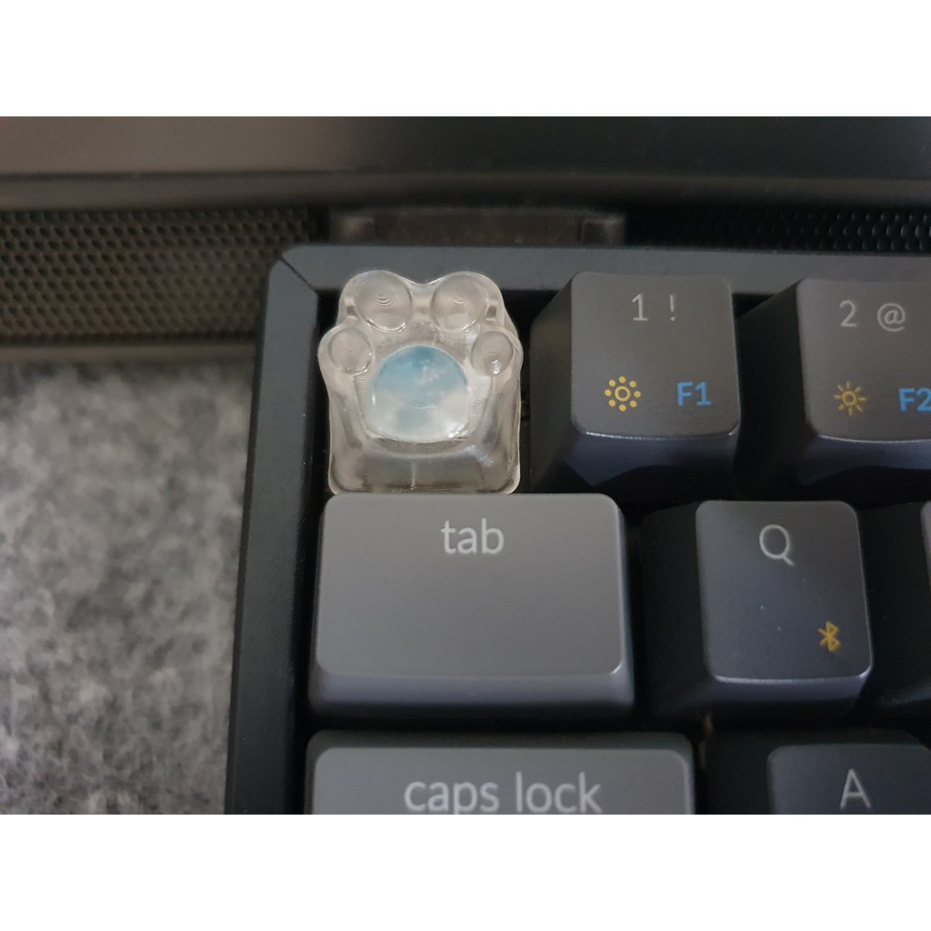 Keycaps mechanical keyboard artisan Cute paw Tranparant