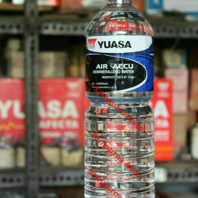Air accu merk Yuasa untuk tambah air aki mobil motor isi 1 Liter