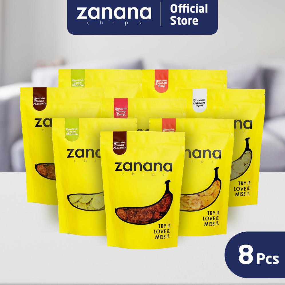 

Paket Zanana Chips 8 pcs x 80 gram (bebas pilh rasa)