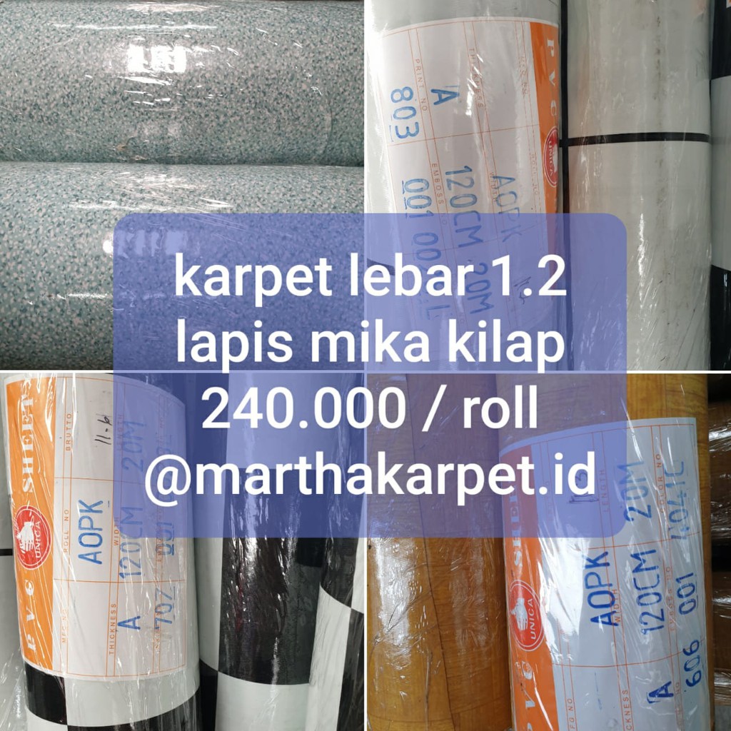 Jual Karpet Plastik Vinyl 1 Roll 20 Meter Untuk Alas Meja Dan Lantai Beragam Motif Merek Unica Shopee Indonesia