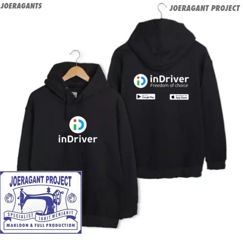 kaos sweater jaket indriver / indriver infinity Indonesia club ojol joeragants