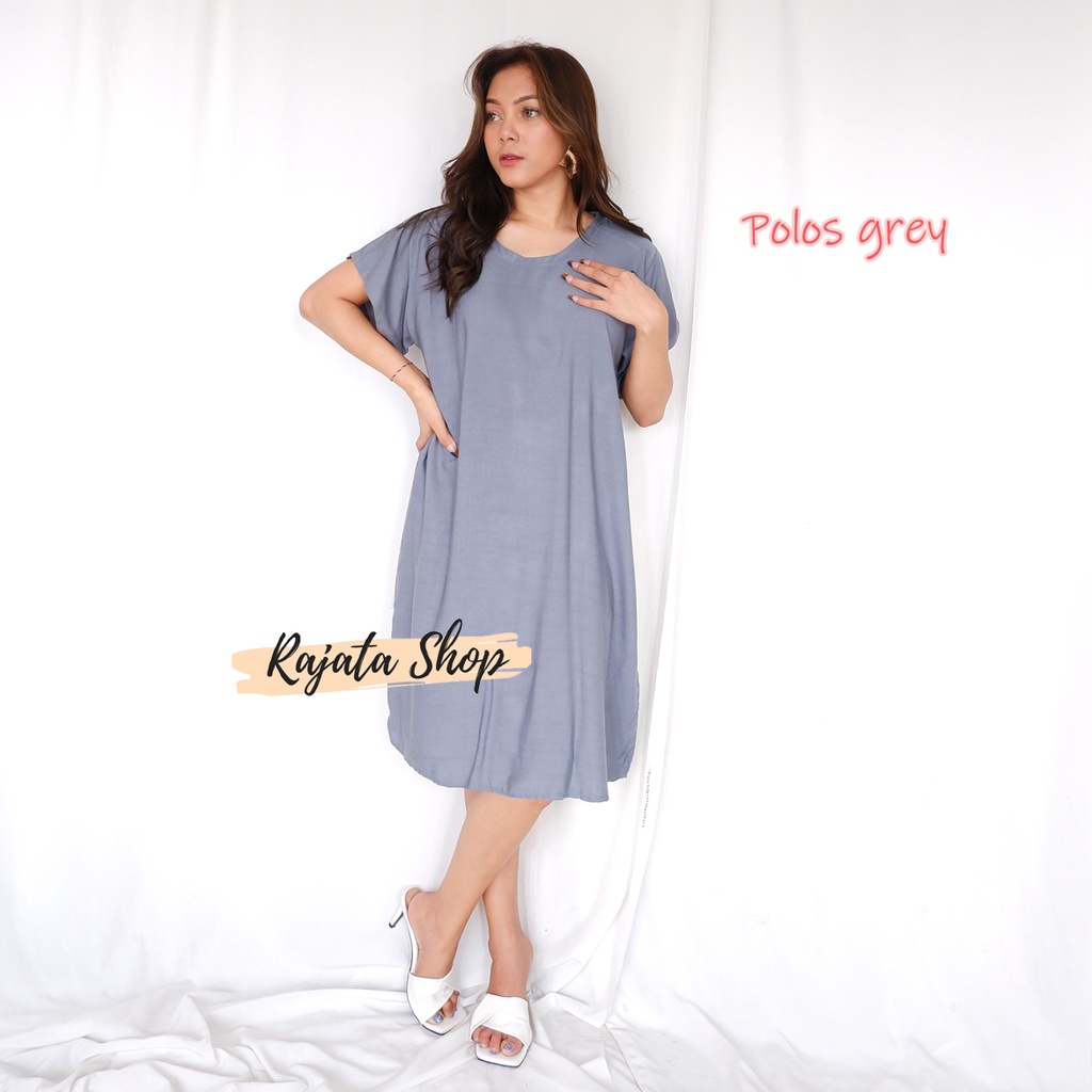 Daster Bali Dress Bali-DST POLOS GREY