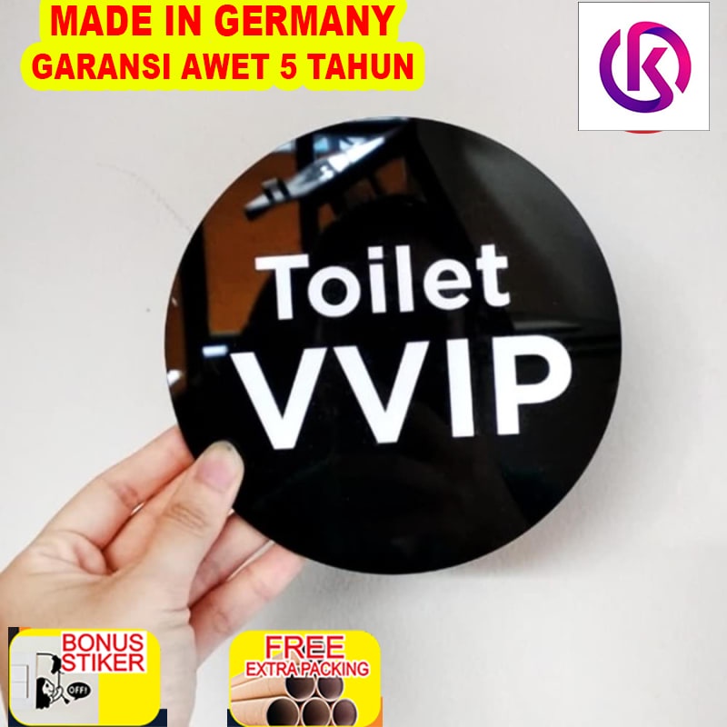 

Promo Toilet VVIP Sign / Tanda Toilet acrylic / Papan Tanda Toilet Kayu