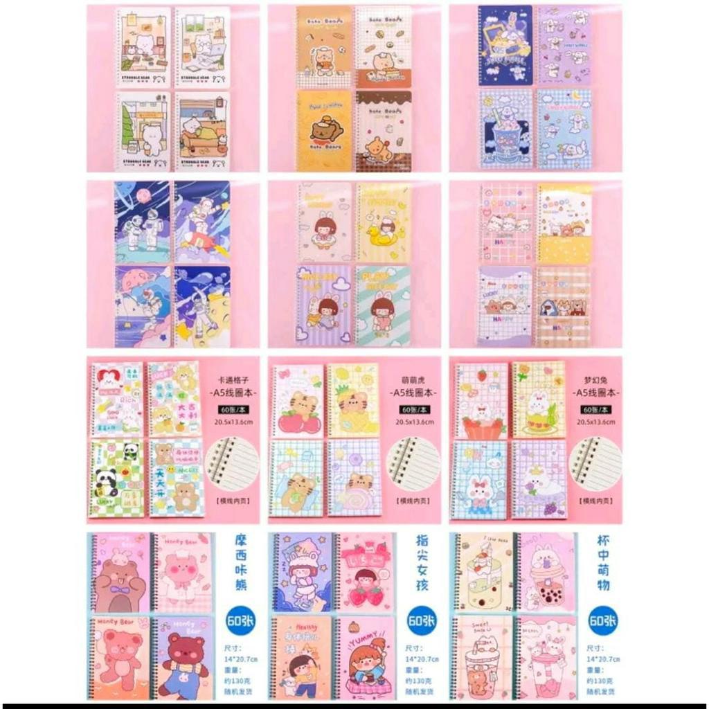 

Notebook Spiral Lucu A5 Isi 60 lembar - Harga per 1pcs