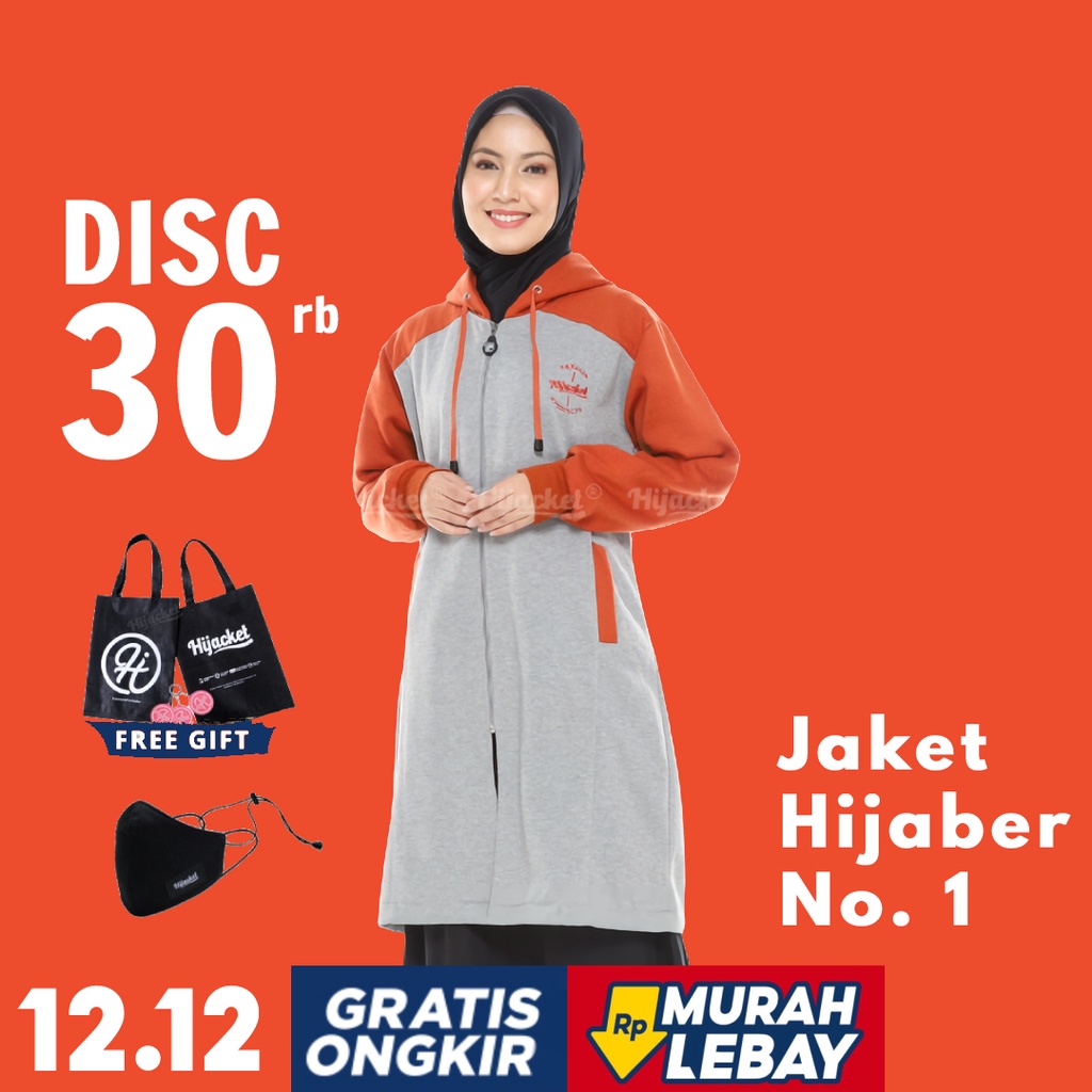 Hijacket Original Alicia Hijaket Jaket Jacket Wanita Muslimah Jaket Hoodie Cewek Jumbo Murah Terbaru Jaket Hijaber