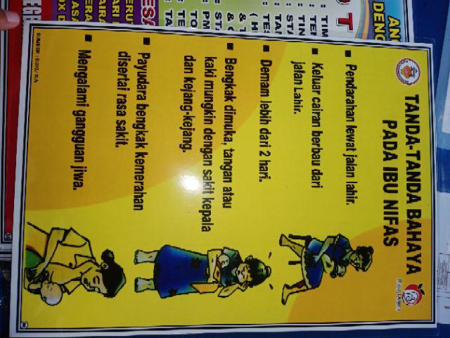 Poster Tanda Bahaya Pada Ibu Nifas