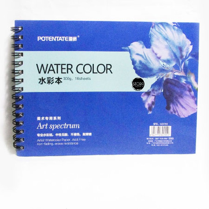 

Potentate Water color Ring Book A4 - buku gambar cat air 300 gsm A4 BKIL_1789