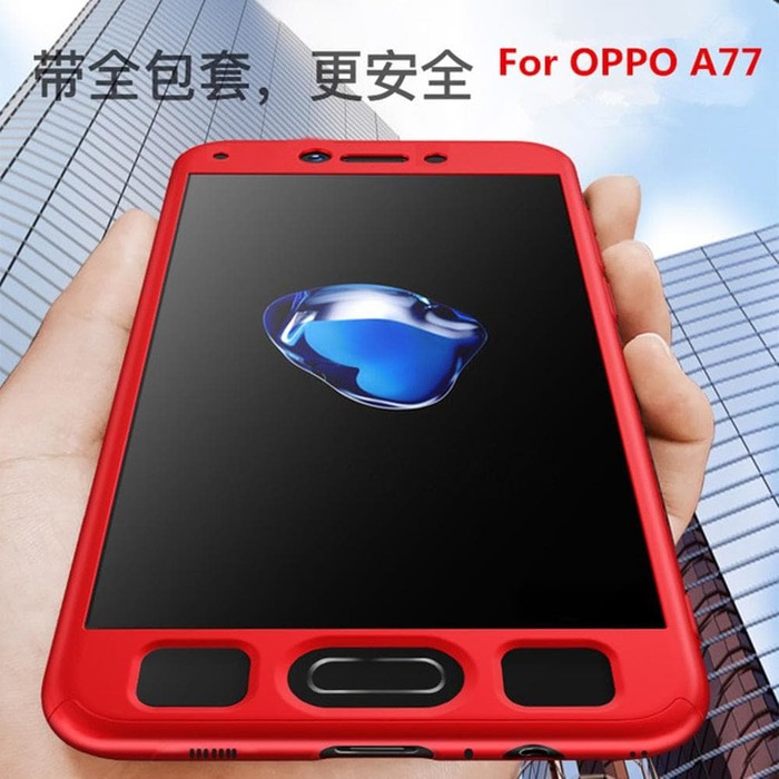 Hardcase Case 360 Oppo F3  F3 Plus Hard Full Body Casing Original - Hitam Best Quality