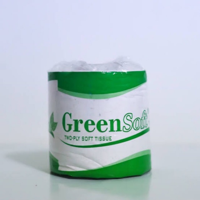 Tissue Gulung Tisu Murah GREEN SOFT roll per pcs