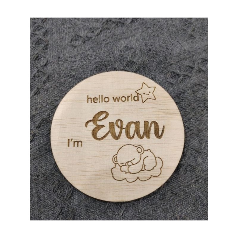 Custom papan nama bayi|baby New Born/Baby birthday