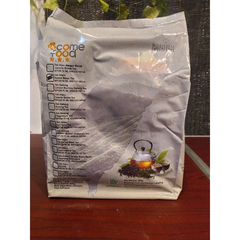 

COME FOOD Assam Black Tea / Teh Import Taiwan 500 gram