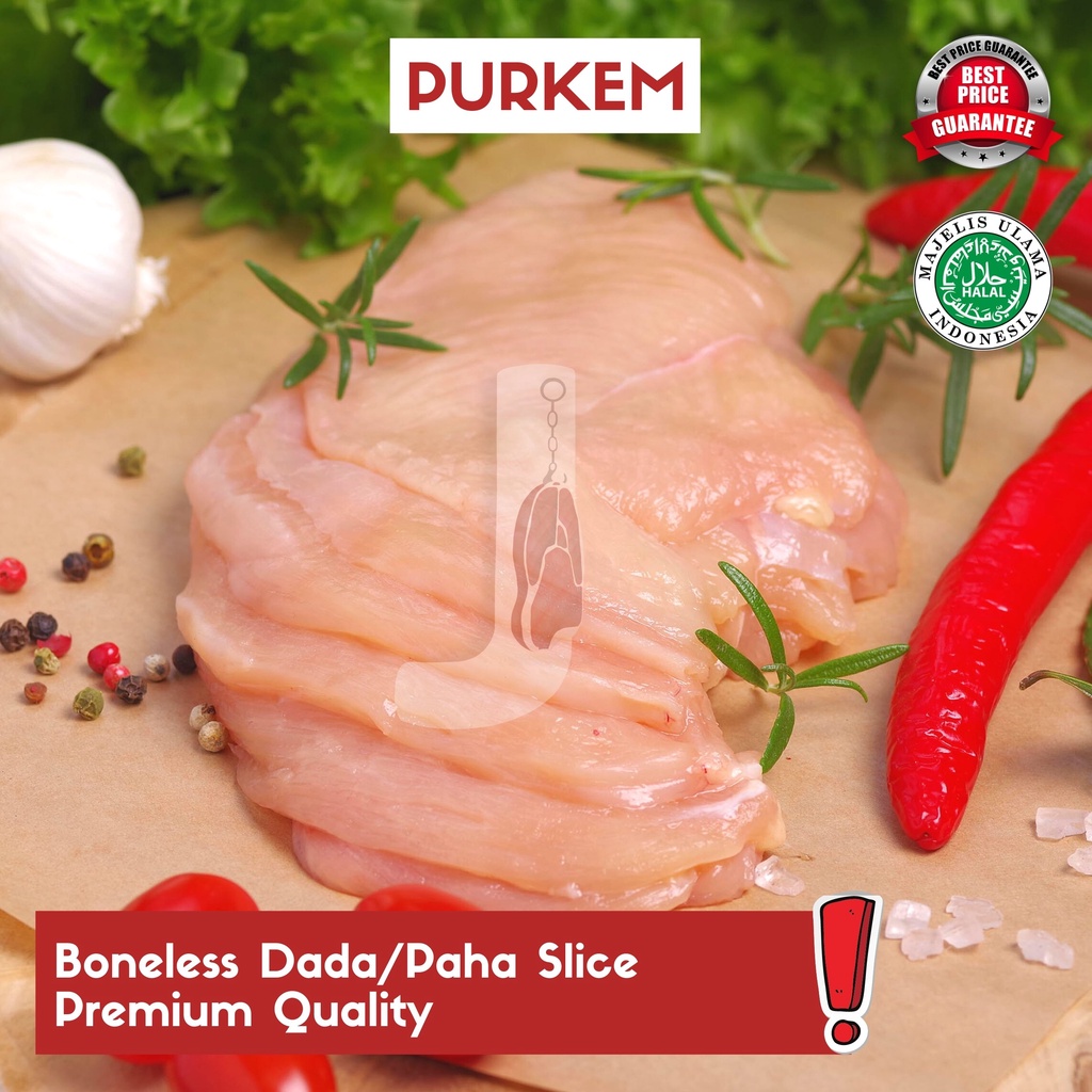 

Boneless Dada/Paha Slice ayam Premium Quality - Puri kembangan