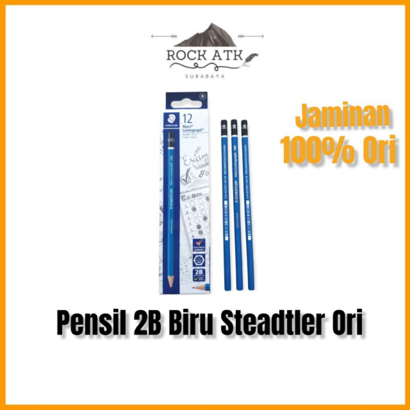 

Staedtler Pensil 2B Biru (1pcs) - Pensil 2B Ujian Komputer