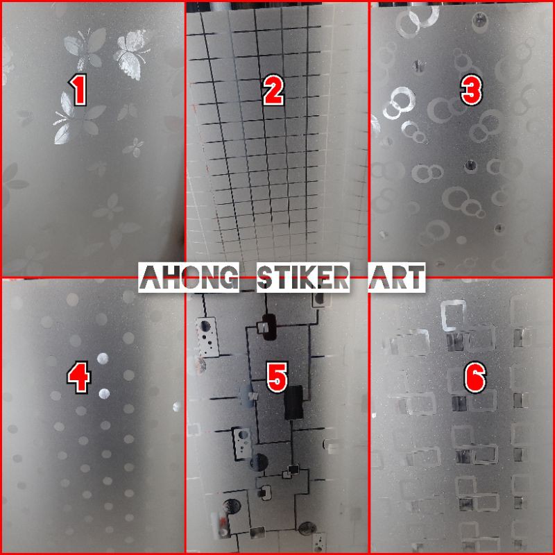 STIKER KACA GLITER/STICKER KACA MOTIF/GLITER/KACA FILM PERLIK/KACA FILM MOTIF