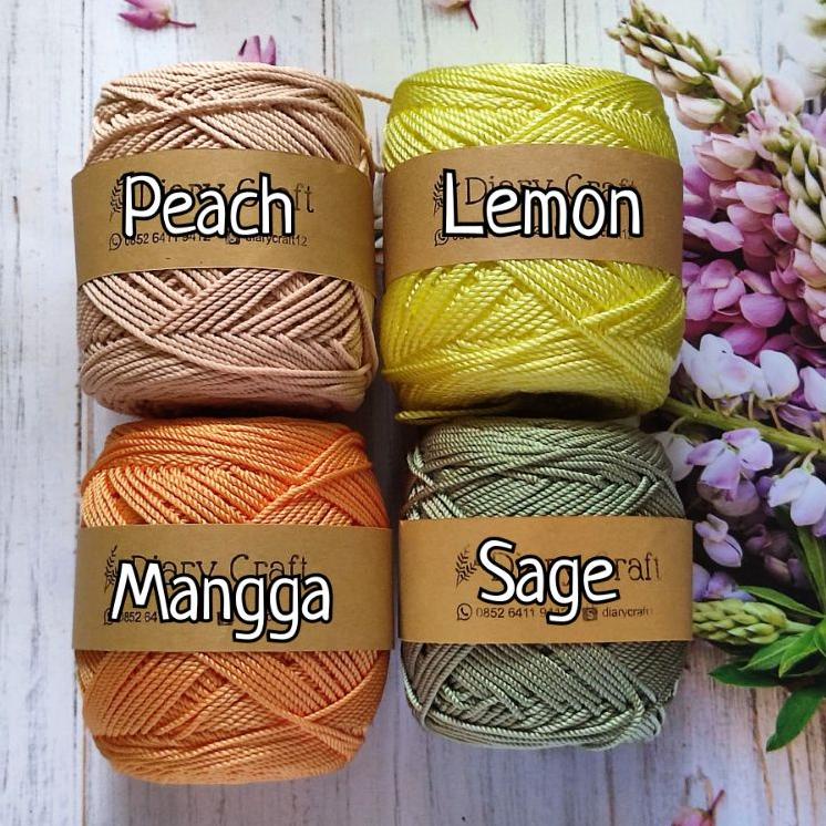 TrxSs9S3 - Paket Rajut Pemula (Alat2 dan Benang Polyester)