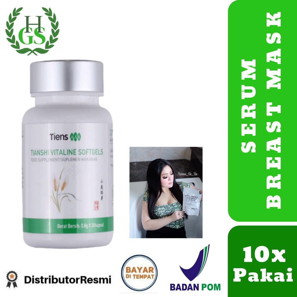 Serum Breast Mask 10x Pakai Perawatan Payudara (10 Softgel)