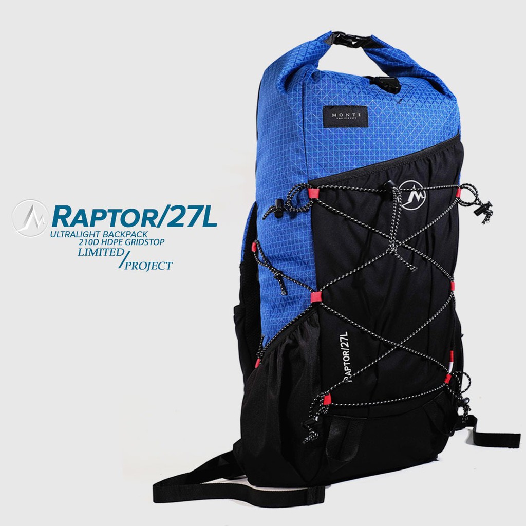 MONTE EQUIPMENT -  RAPTOR 27L - Limited BLUE Edition | Tas Gunung Ultralight Not ININI Kalahari