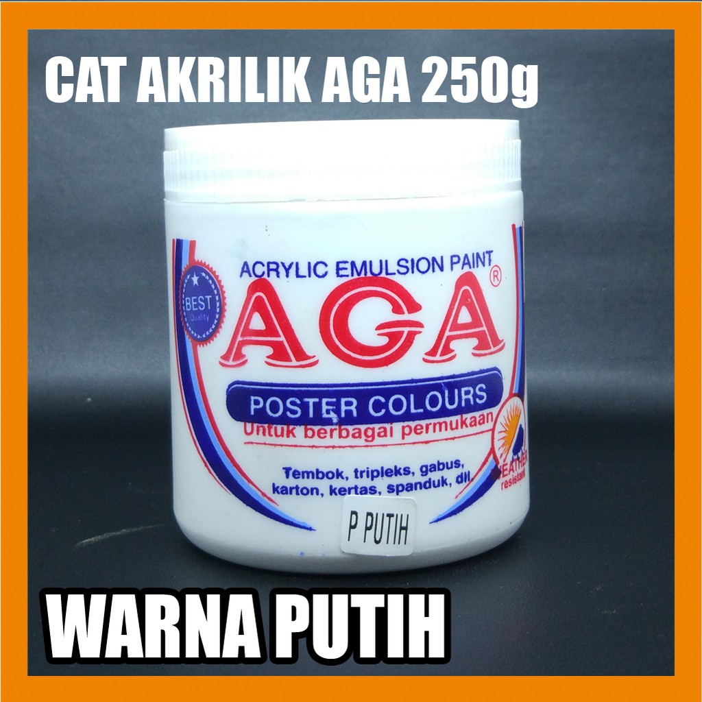 

Cat Akrilik AGA Warna Putih 250g