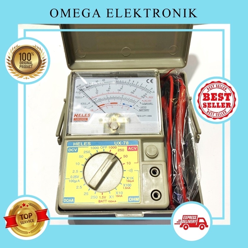 Multimeter Heles UX 78 TR/Avometer Heles UX 78 TR original