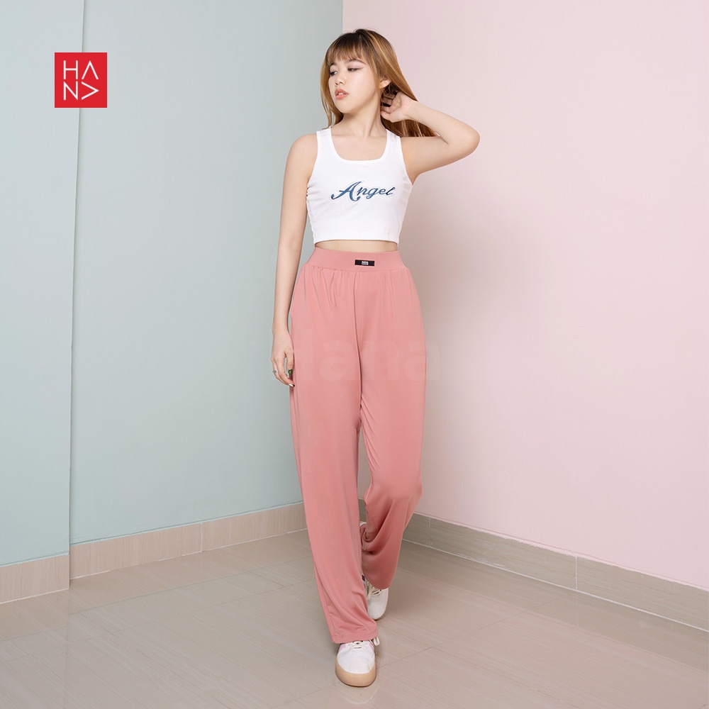 HanaFashion JKT - Julie Badge Loose Pants Celana Panjang Wanita - LP135