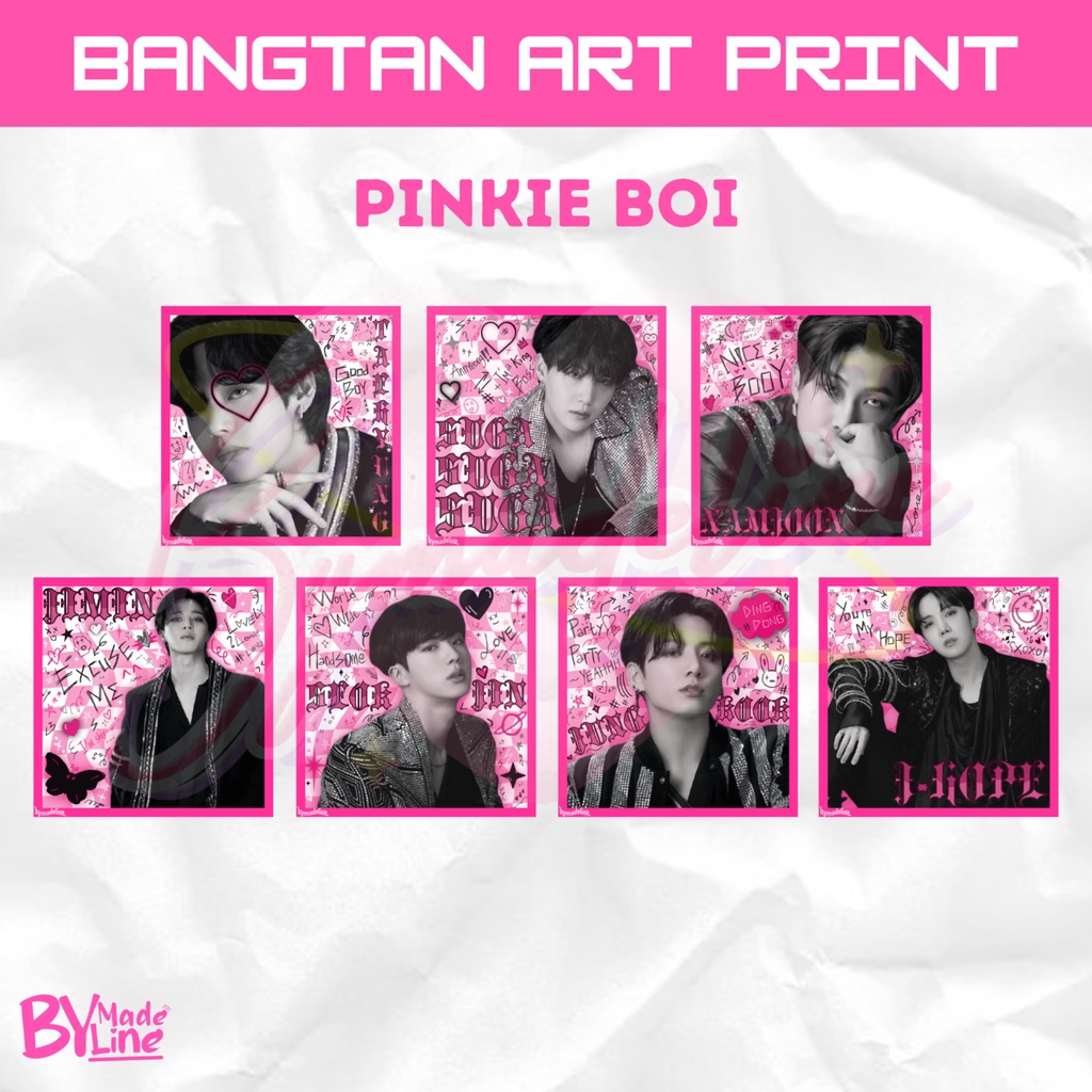 Pinkie Boi Art Print BTS