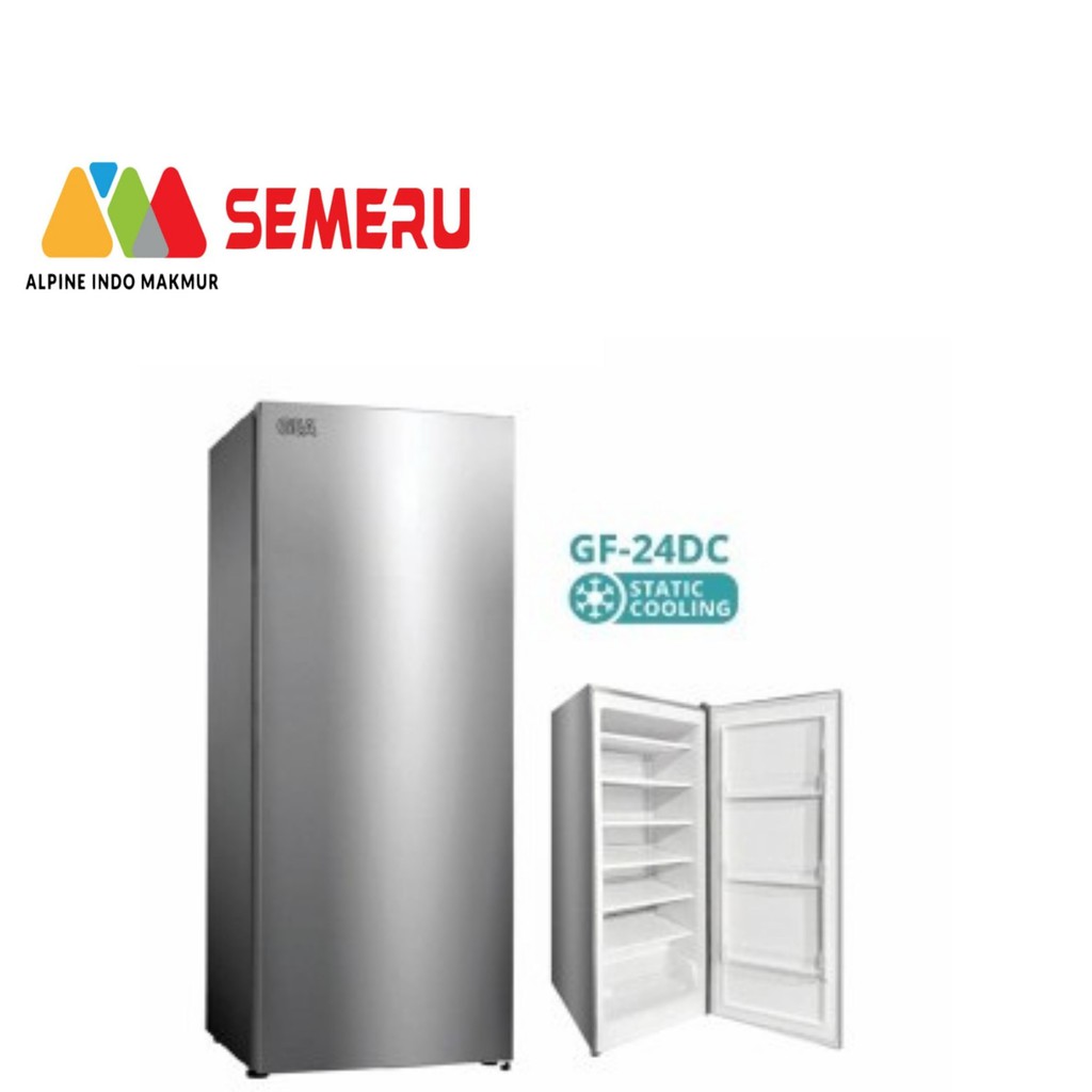 GEA UPRIGHT FREEZER / 189 L GF-24DC (KHUSUS MAKASSAR)